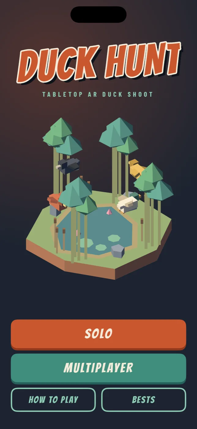 Duck Shooter title screen